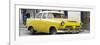 Cuba Fuerte Collection Panoramic - Classic Yellow Car-Philippe Hugonnard-Framed Photographic Print