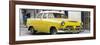Cuba Fuerte Collection Panoramic - Classic Yellow Car-Philippe Hugonnard-Framed Photographic Print