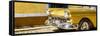 Cuba Fuerte Collection Panoramic - Close-up of Classic Golden Car-Philippe Hugonnard-Framed Stretched Canvas