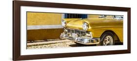 Cuba Fuerte Collection Panoramic - Close-up of Classic Golden Car-Philippe Hugonnard-Framed Photographic Print