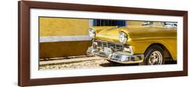 Cuba Fuerte Collection Panoramic - Close-up of Classic Golden Car-Philippe Hugonnard-Framed Photographic Print