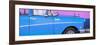 Cuba Fuerte Collection Panoramic - Close-up of Retro Blue Car-Philippe Hugonnard-Framed Photographic Print
