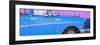 Cuba Fuerte Collection Panoramic - Close-up of Retro Blue Car-Philippe Hugonnard-Framed Photographic Print