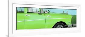 Cuba Fuerte Collection Panoramic - Close-up of Retro Green Car-Philippe Hugonnard-Framed Photographic Print