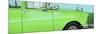 Cuba Fuerte Collection Panoramic - Close-up of Retro Green Car-Philippe Hugonnard-Mounted Photographic Print