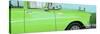 Cuba Fuerte Collection Panoramic - Close-up of Retro Green Car-Philippe Hugonnard-Stretched Canvas