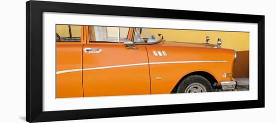 Cuba Fuerte Collection Panoramic - Close-up of Retro Orange Car-Philippe Hugonnard-Framed Photographic Print