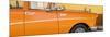 Cuba Fuerte Collection Panoramic - Close-up of Retro Orange Car-Philippe Hugonnard-Mounted Photographic Print