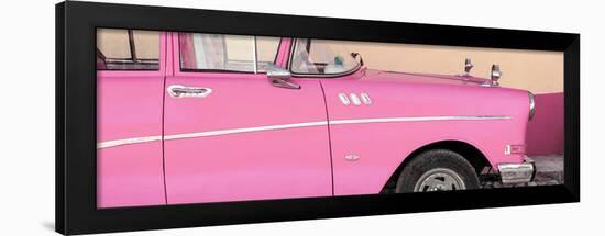 Cuba Fuerte Collection Panoramic - Close-up of Retro Pink Car-Philippe Hugonnard-Framed Photographic Print