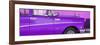 Cuba Fuerte Collection Panoramic - Close-up of Retro Purple Car-Philippe Hugonnard-Framed Photographic Print