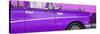 Cuba Fuerte Collection Panoramic - Close-up of Retro Purple Car-Philippe Hugonnard-Stretched Canvas