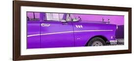 Cuba Fuerte Collection Panoramic - Close-up of Retro Purple Car-Philippe Hugonnard-Framed Photographic Print