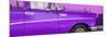 Cuba Fuerte Collection Panoramic - Close-up of Retro Purple Car-Philippe Hugonnard-Mounted Photographic Print