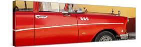 Cuba Fuerte Collection Panoramic - Close-up of Retro Red Car-Philippe Hugonnard-Stretched Canvas
