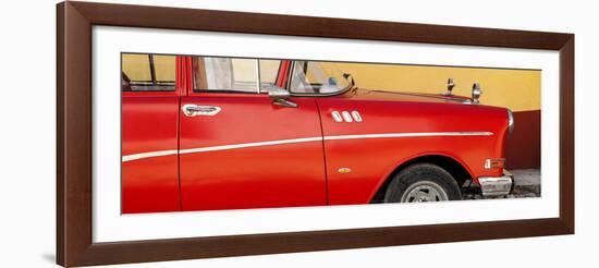 Cuba Fuerte Collection Panoramic - Close-up of Retro Red Car-Philippe Hugonnard-Framed Photographic Print