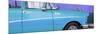 Cuba Fuerte Collection Panoramic - Close-up of Retro Turquoise Car-Philippe Hugonnard-Mounted Photographic Print