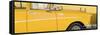 Cuba Fuerte Collection Panoramic - Close-up of Retro Yellow Car-Philippe Hugonnard-Framed Stretched Canvas