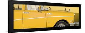 Cuba Fuerte Collection Panoramic - Close-up of Retro Yellow Car-Philippe Hugonnard-Framed Photographic Print