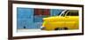 Cuba Fuerte Collection Panoramic - Close-up of Yellow Taxi of Havana II-Philippe Hugonnard-Framed Photographic Print