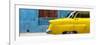 Cuba Fuerte Collection Panoramic - Close-up of Yellow Taxi of Havana II-Philippe Hugonnard-Framed Photographic Print