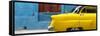 Cuba Fuerte Collection Panoramic - Close-up of Yellow Taxi of Havana II-Philippe Hugonnard-Framed Stretched Canvas