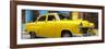 Cuba Fuerte Collection Panoramic - Close-up of Yellow Taxi of Havana III-Philippe Hugonnard-Framed Photographic Print