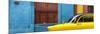 Cuba Fuerte Collection Panoramic - Close-up of Yellow Taxi of Havana-Philippe Hugonnard-Mounted Photographic Print