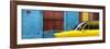 Cuba Fuerte Collection Panoramic - Close-up of Yellow Taxi of Havana-Philippe Hugonnard-Framed Photographic Print