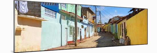 Cuba Fuerte Collection Panoramic - Colorful Architecture Trinidad-Philippe Hugonnard-Mounted Photographic Print