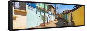 Cuba Fuerte Collection Panoramic - Colorful Architecture Trinidad-Philippe Hugonnard-Framed Stretched Canvas