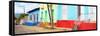 Cuba Fuerte Collection Panoramic - Colorful Cuban Houses-Philippe Hugonnard-Framed Stretched Canvas