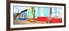 Cuba Fuerte Collection Panoramic - Colorful Cuban Houses-Philippe Hugonnard-Framed Photographic Print