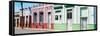 Cuba Fuerte Collection Panoramic - Colorful Facades-Philippe Hugonnard-Framed Stretched Canvas