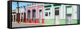 Cuba Fuerte Collection Panoramic - Colorful Facades-Philippe Hugonnard-Framed Stretched Canvas