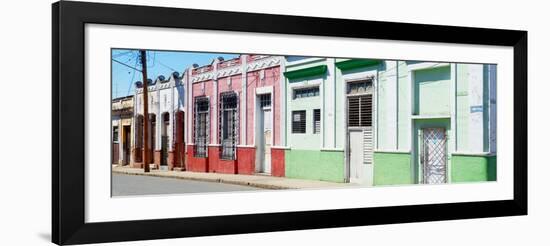 Cuba Fuerte Collection Panoramic - Colorful Facades-Philippe Hugonnard-Framed Photographic Print