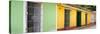 Cuba Fuerte Collection Panoramic - Colorful Street Scene II-Philippe Hugonnard-Stretched Canvas