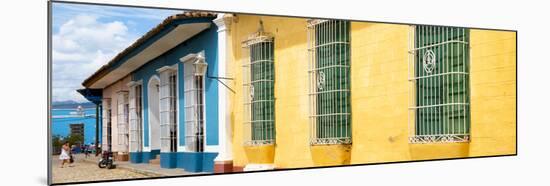 Cuba Fuerte Collection Panoramic - Colorful Street Scene-Philippe Hugonnard-Mounted Photographic Print