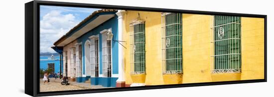 Cuba Fuerte Collection Panoramic - Colorful Street Scene-Philippe Hugonnard-Framed Stretched Canvas