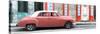 Cuba Fuerte Collection Panoramic - Coral Vintage Car in Havana-Philippe Hugonnard-Stretched Canvas