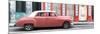 Cuba Fuerte Collection Panoramic - Coral Vintage Car in Havana-Philippe Hugonnard-Mounted Photographic Print