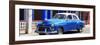 Cuba Fuerte Collection Panoramic - Cuban Blue Car-Philippe Hugonnard-Framed Photographic Print