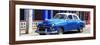 Cuba Fuerte Collection Panoramic - Cuban Blue Car-Philippe Hugonnard-Framed Photographic Print