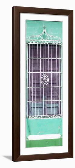 Cuba Fuerte Collection Panoramic - Cuban Coral Green Window-Philippe Hugonnard-Framed Photographic Print