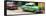 Cuba Fuerte Collection Panoramic - Cuban Green and Red Taxis-Philippe Hugonnard-Framed Stretched Canvas