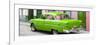 Cuba Fuerte Collection Panoramic - Cuban Green Classic Car in Havana-Philippe Hugonnard-Framed Photographic Print