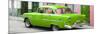 Cuba Fuerte Collection Panoramic - Cuban Green Classic Car in Havana-Philippe Hugonnard-Mounted Photographic Print