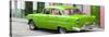 Cuba Fuerte Collection Panoramic - Cuban Green Classic Car in Havana-Philippe Hugonnard-Stretched Canvas