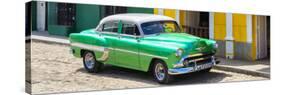 Cuba Fuerte Collection Panoramic - Cuban Green Taxi-Philippe Hugonnard-Stretched Canvas