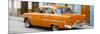 Cuba Fuerte Collection Panoramic - Cuban Orange Classic Car in Havana-Philippe Hugonnard-Mounted Photographic Print