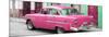 Cuba Fuerte Collection Panoramic - Cuban Pink Classic Car in Havana-Philippe Hugonnard-Mounted Photographic Print